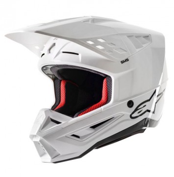Alpinestars S-M5 helmet Solid White Glossy