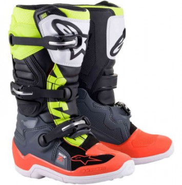 Alpinestars Tech 7S Laste Krossisaapad Hall/Kolla..