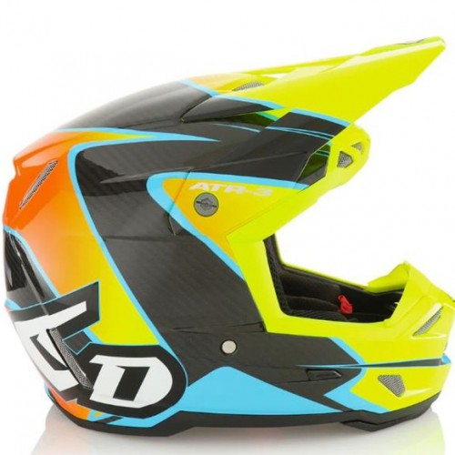 6D ATR-3 Kiiver Wave Gloss Cyan Neon Orange Yellow