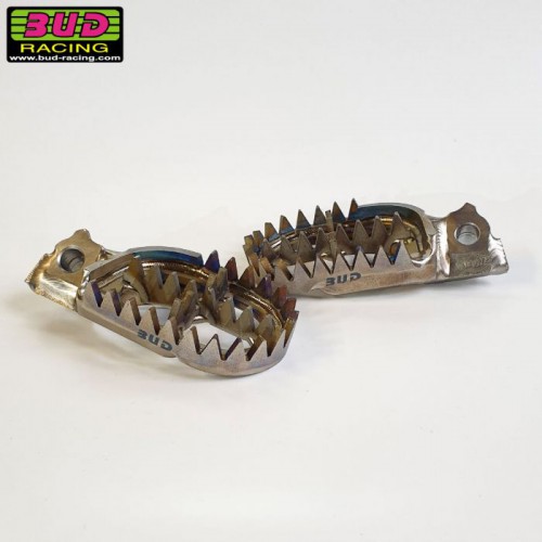 Titanium motocross footpegs